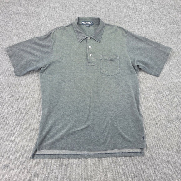 Polo Golf Ralph Lauren Other - Polo Golf Ralph Lauren Shirt Mens Large Blue Green Pique Short Sleeve Pocket USA